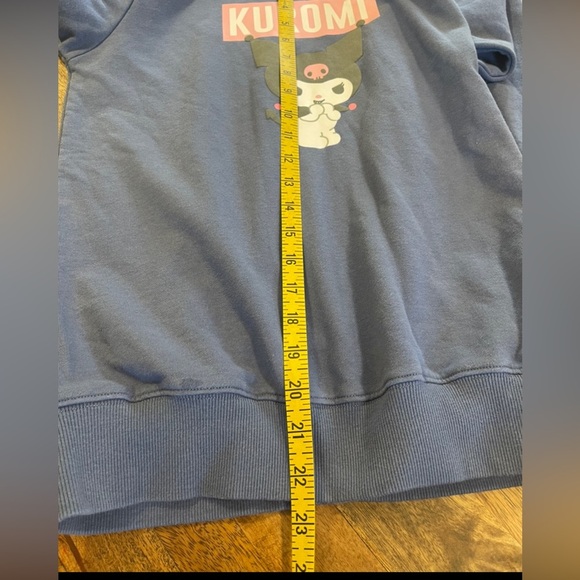 Sanrio My Melody Kuromi Graphic Print Sweatshirt Blue sz Small - Picture 6 of 7